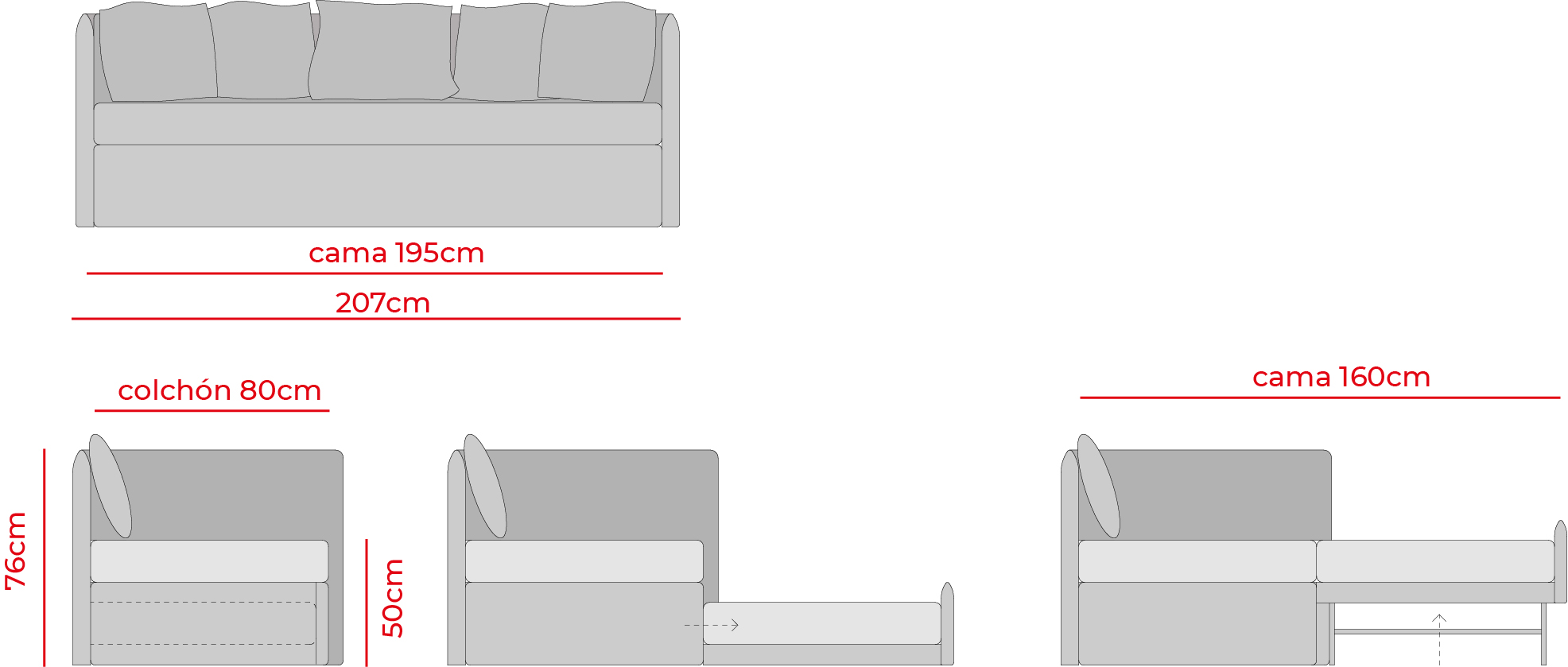 Plano del productoSimone Duo Desenfundable